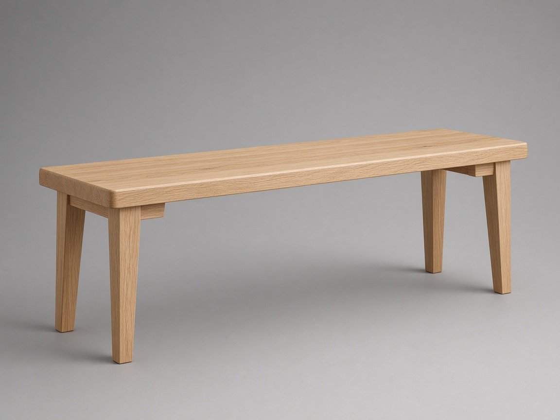 Dining Bench — Oak finish